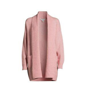 Time & Tru Pink Cardigan Open Front Sz XXL Baby Pink Coqutte Cottage